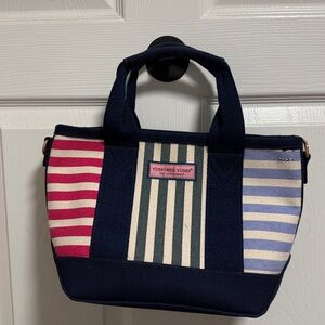 Vineyard Vines Multicolor Striped Tote - Navy, Pink, Blue